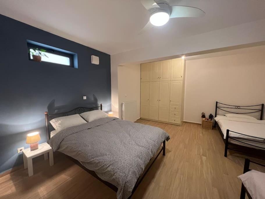 Bed, Bedroom, fireplace, wardrobe