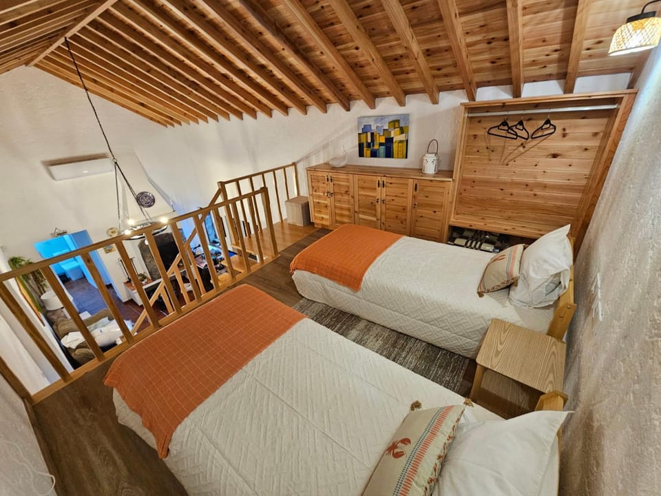 Property building, Living room, Bedroom