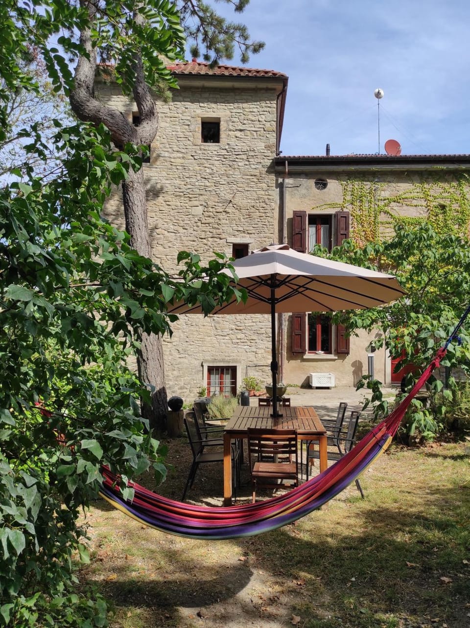 Property building, Garden, Garden view