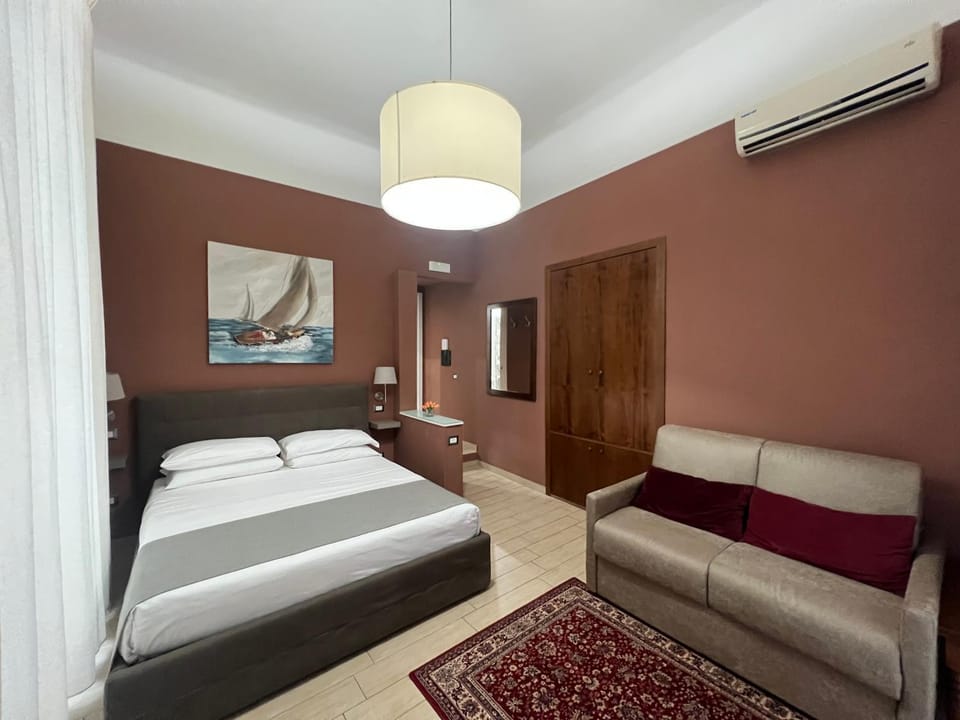 Bed, Bedroom, wardrobe, air conditioner