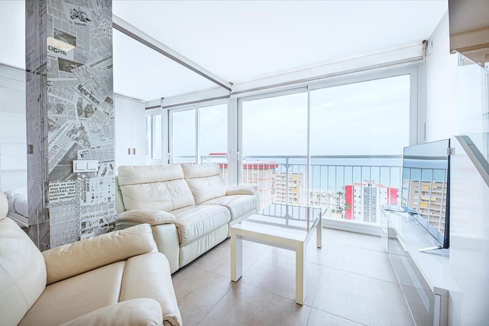 Living room, Seating area, Sea view