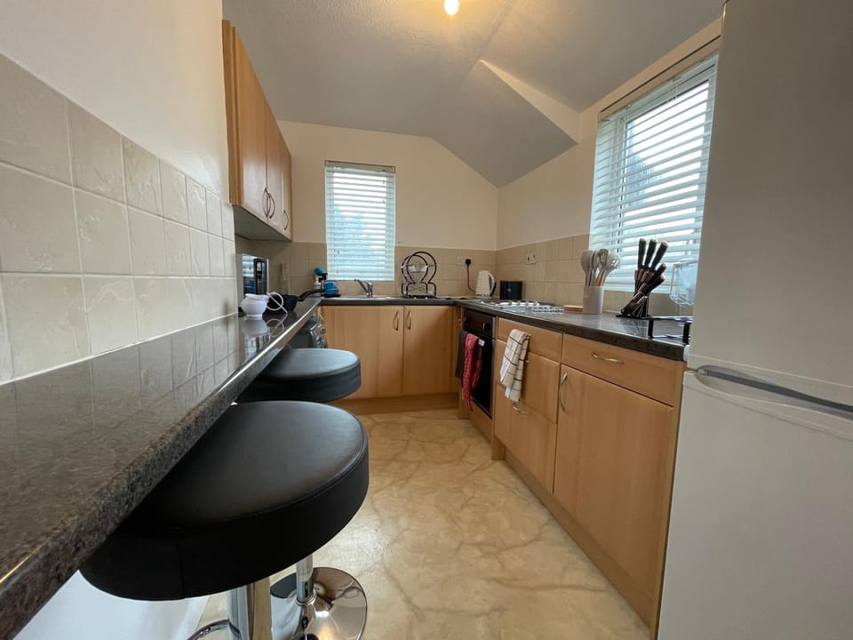 Kitchen or kitchenette, oven, pet friendly, stove, toaster