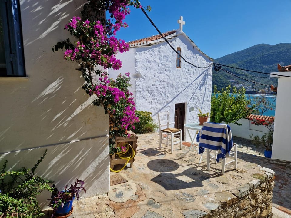 Property building, Patio, Day, Natural landscape