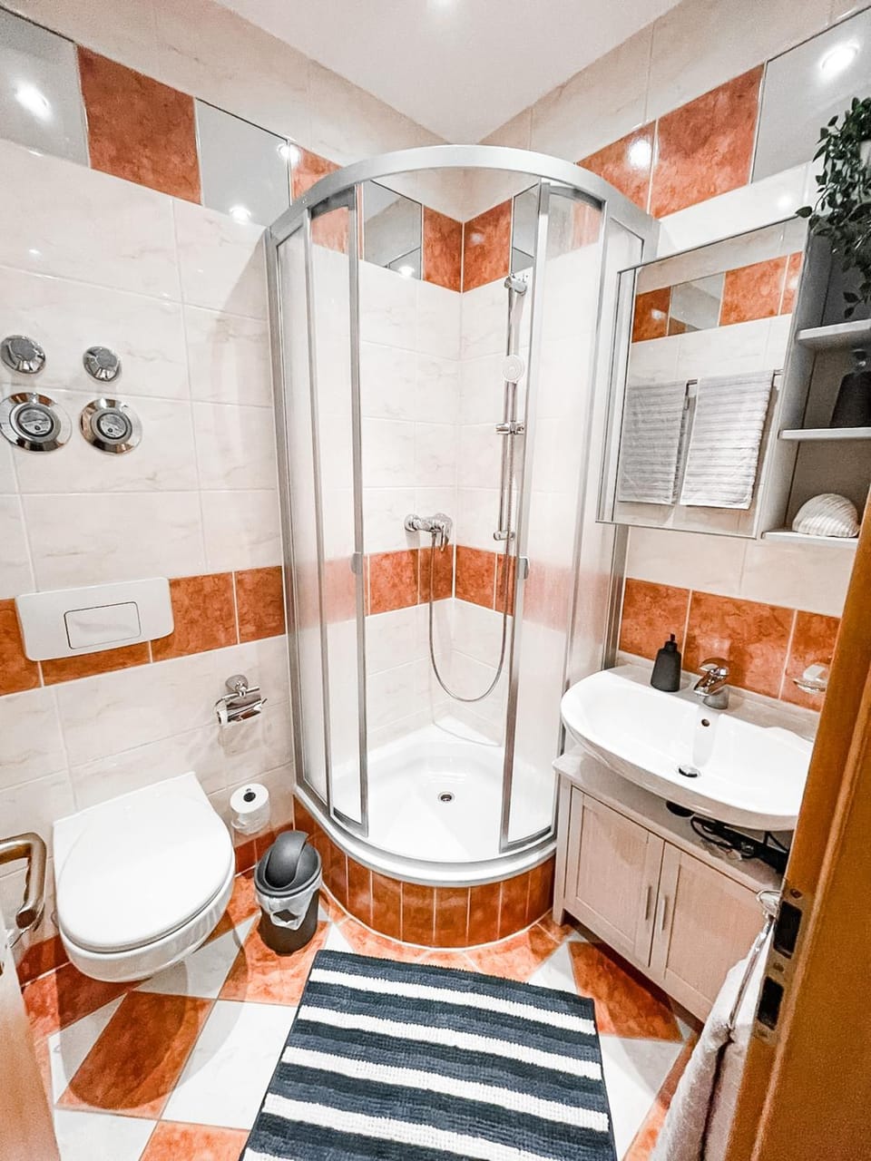 Shower, Toilet, Bathroom, towels