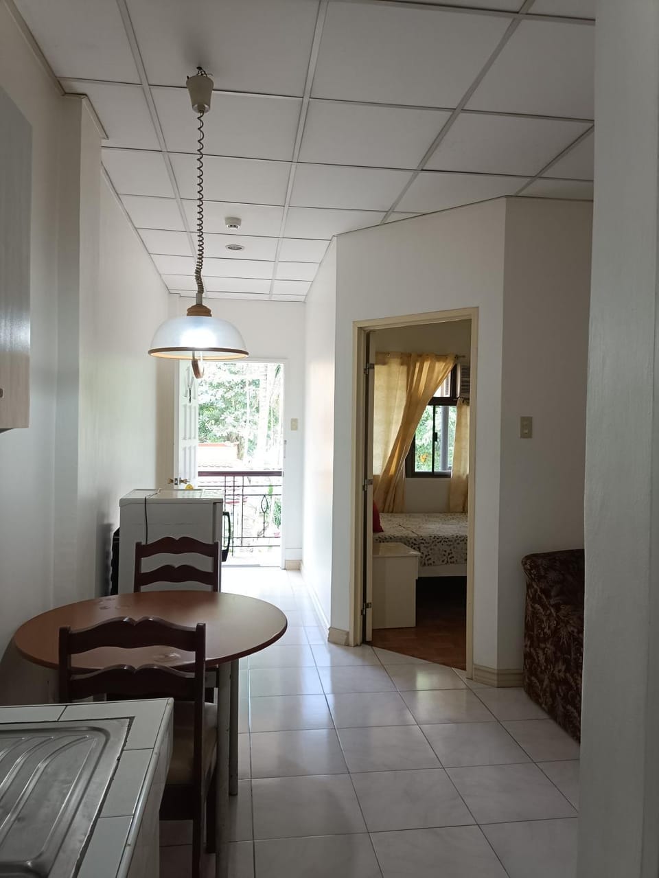 Kitchen or kitchenette, Living room, Dining area