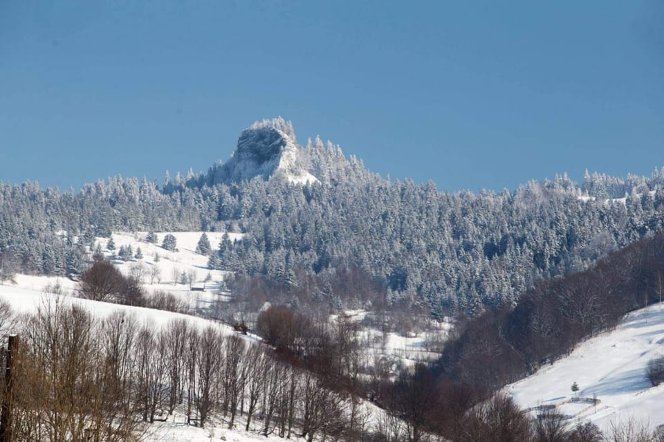 Natural landscape, Winter, Hiking, Mountain view