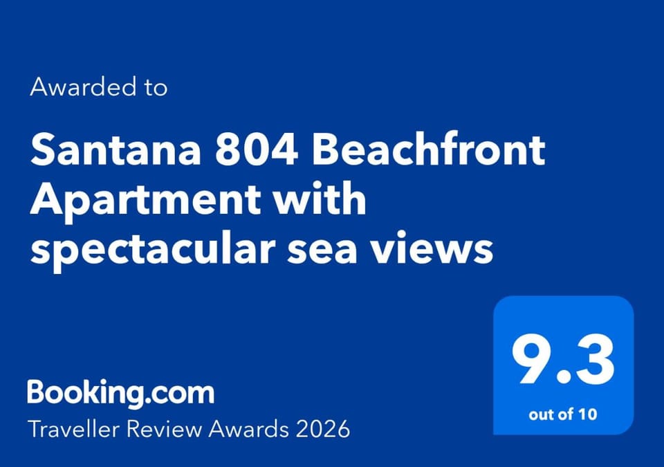 Santana 804 Beachfront Apartment with spectacular sea views Apartment in Margate