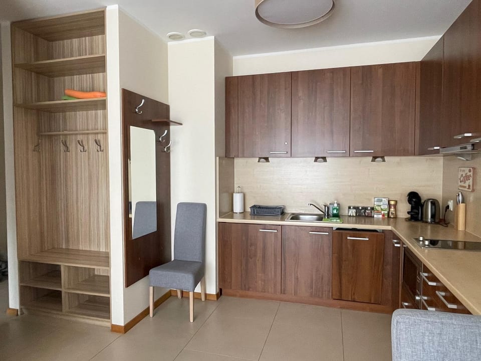 Coffee/tea facilities, Kitchen or kitchenette, dishwasher, minibar, oven, pet friendly, stove, wardrobe, air conditioner