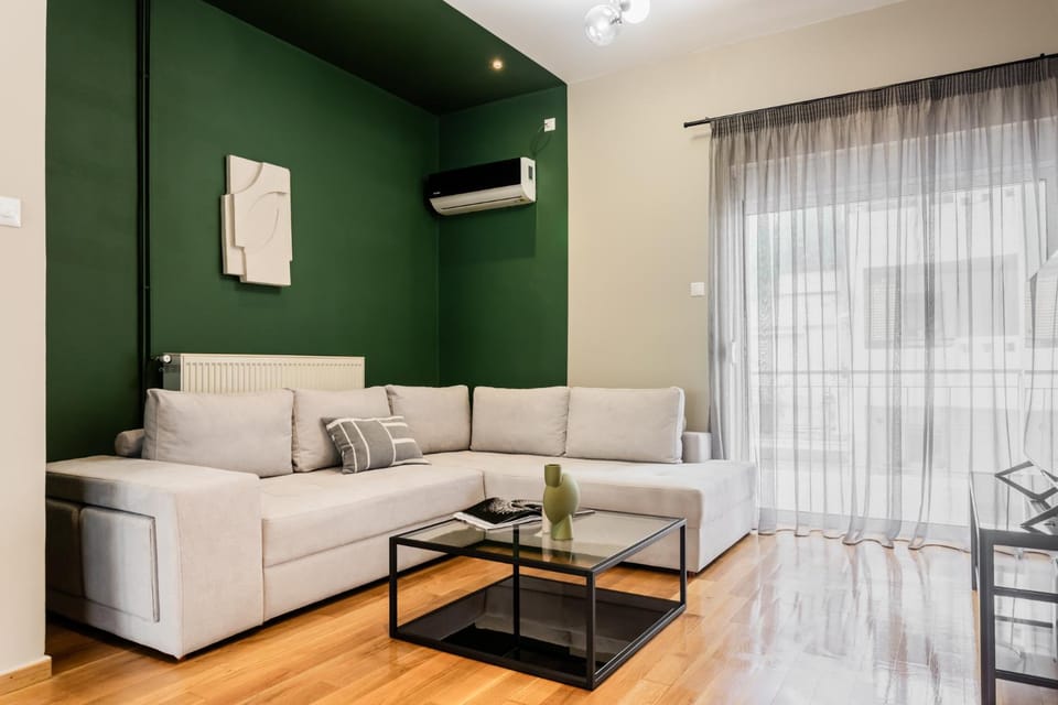 Living room, Seating area, air conditioner
