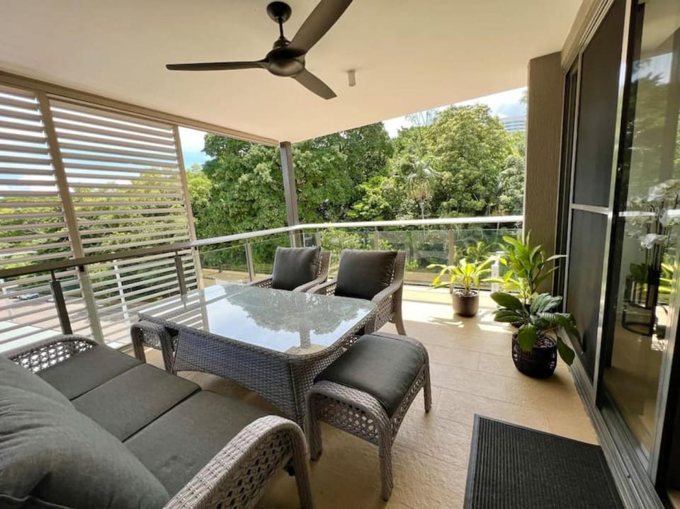 View (from property/room), Balcony/Terrace, fireplace