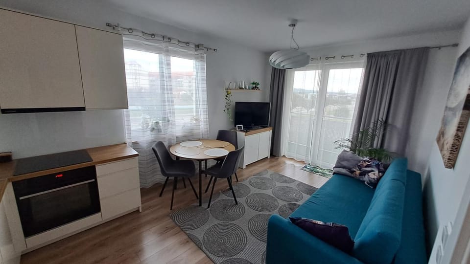 Nowiutki apartament z bezpłatnym parkingiem Apartment in Pomeranian Voivodeship