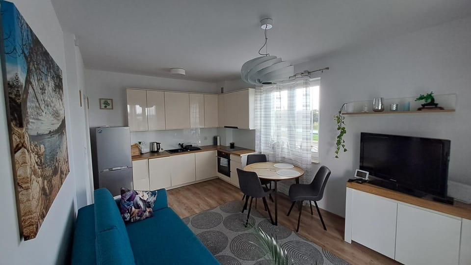 Nowiutki apartament z bezpłatnym parkingiem Apartment in Pomeranian Voivodeship