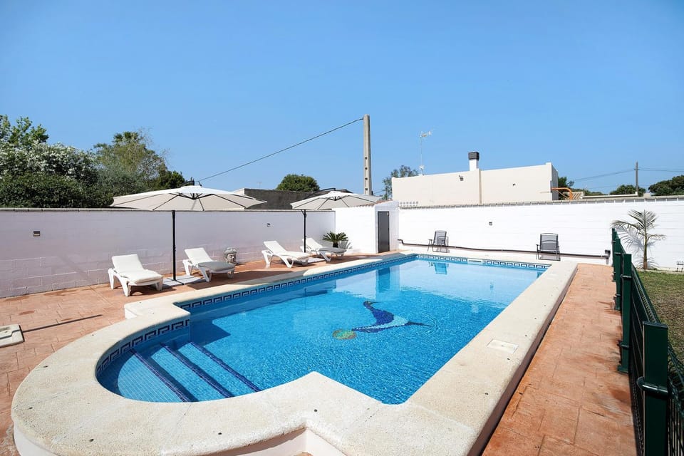 Property building, Living room, Swimming pool
