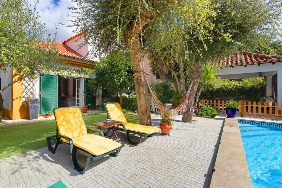 Property building, Living room, Swimming pool