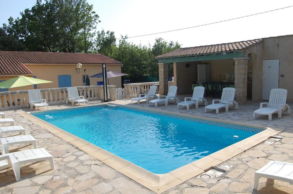 Property building, Living room, Swimming pool