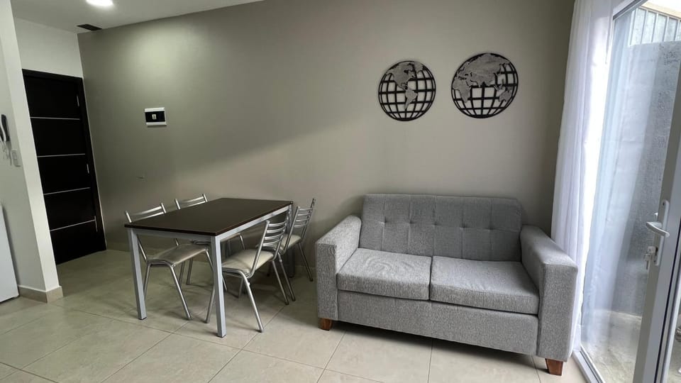 Kitchen or kitchenette, Living room, Dining area