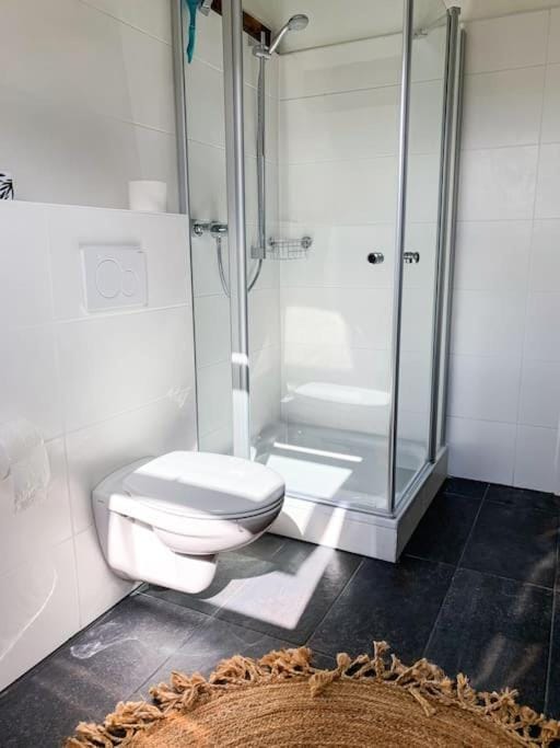 Shower, Toilet, Bathroom, towels