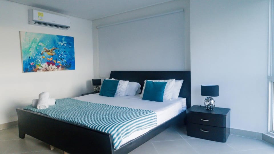 Bed, Bedroom, air conditioner