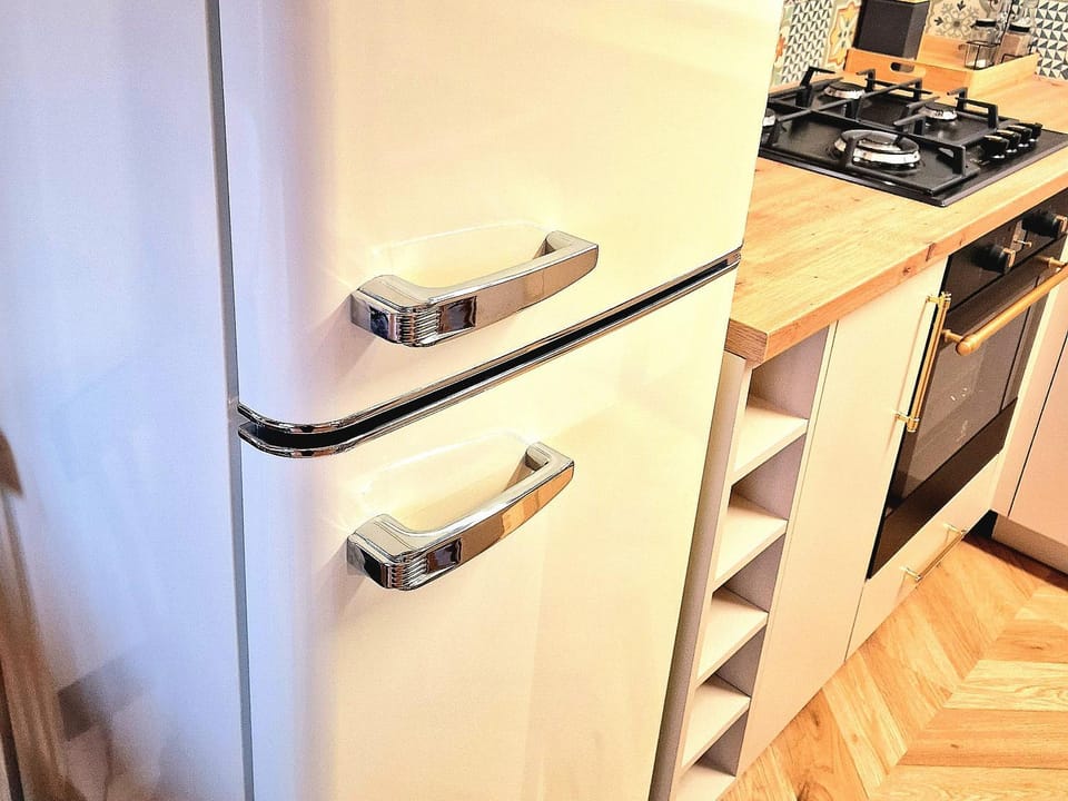 Kitchen or kitchenette, minibar, oven
