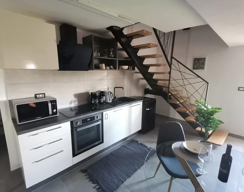 Coffee/tea facilities, Kitchen or kitchenette, Seating area, Dining area, dishwasher, minibar, pet friendly, stove, toaster