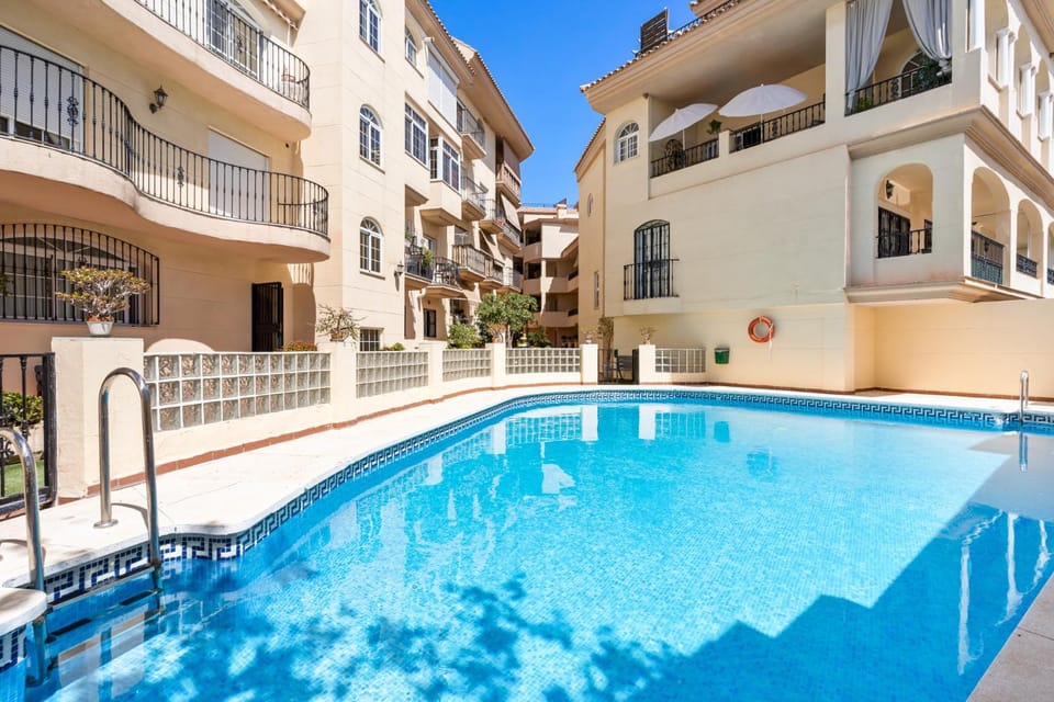 Property building, Patio, Pool view, Swimming pool, Swimming pool