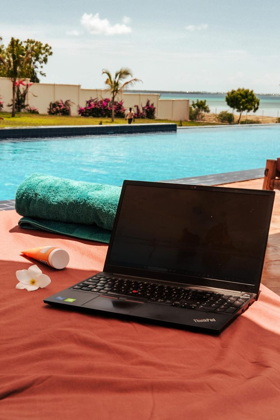 Pool view, internet