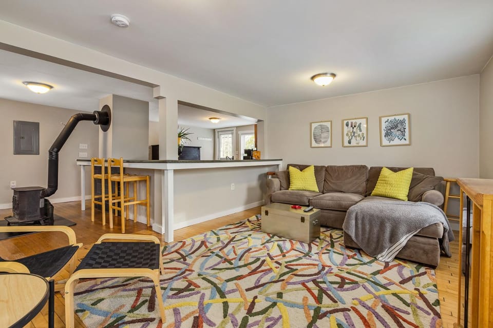 Living room, kitchen
