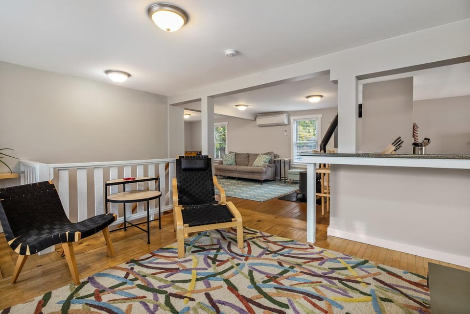 Living room, kitchen