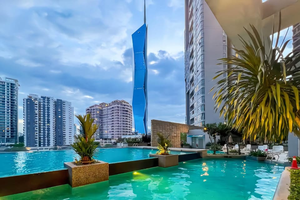 Property building, City view, Pool view, Swimming pool
