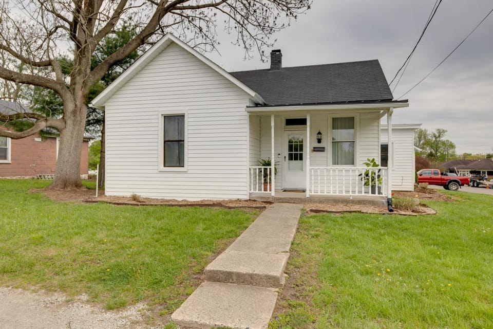 Modern Family Home in Mason with Backyard and Fire Pit House in Mason