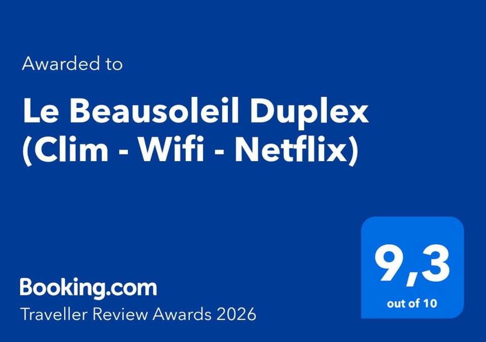 Le Beausoleil Duplex (Clim - Wifi - Netflix) Apartment in Marseille