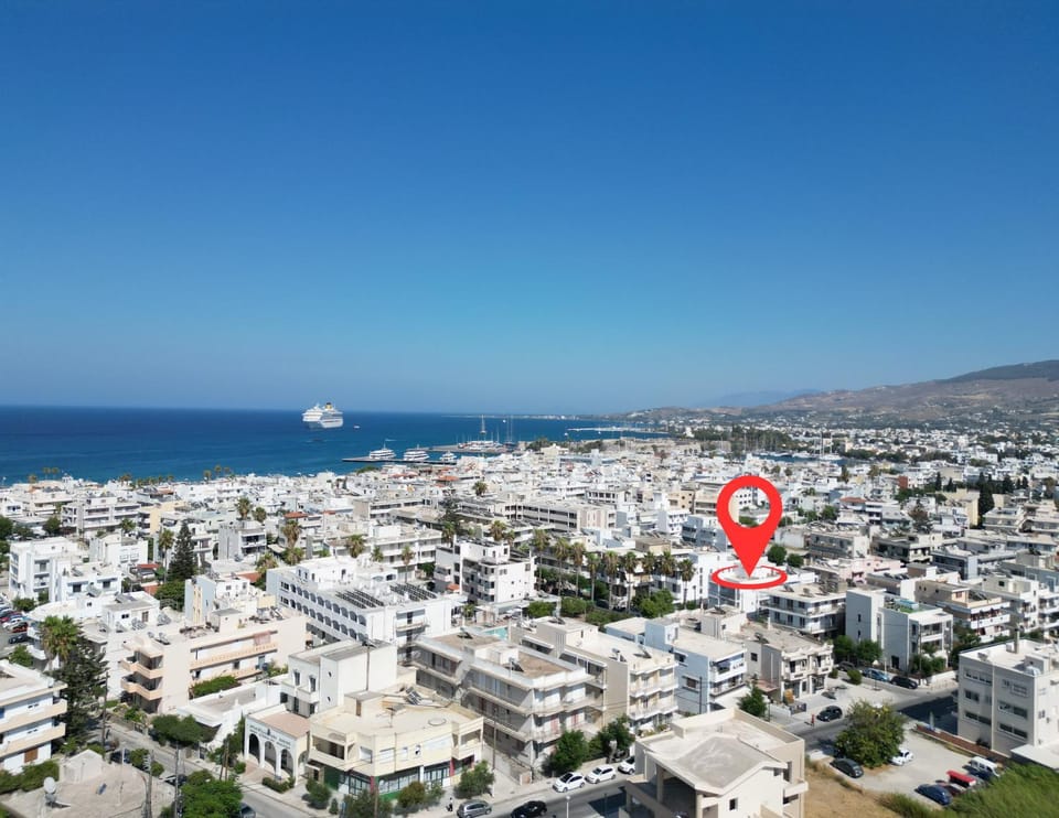 Stylish Apartment, Steps from the Beach - El Greco Apartments No 10 Apartment in Kos
