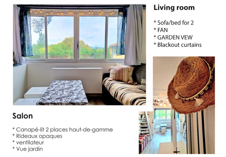 Studio mezzanine entier à 5min de la plage et de St tropez Apartment in Gassin