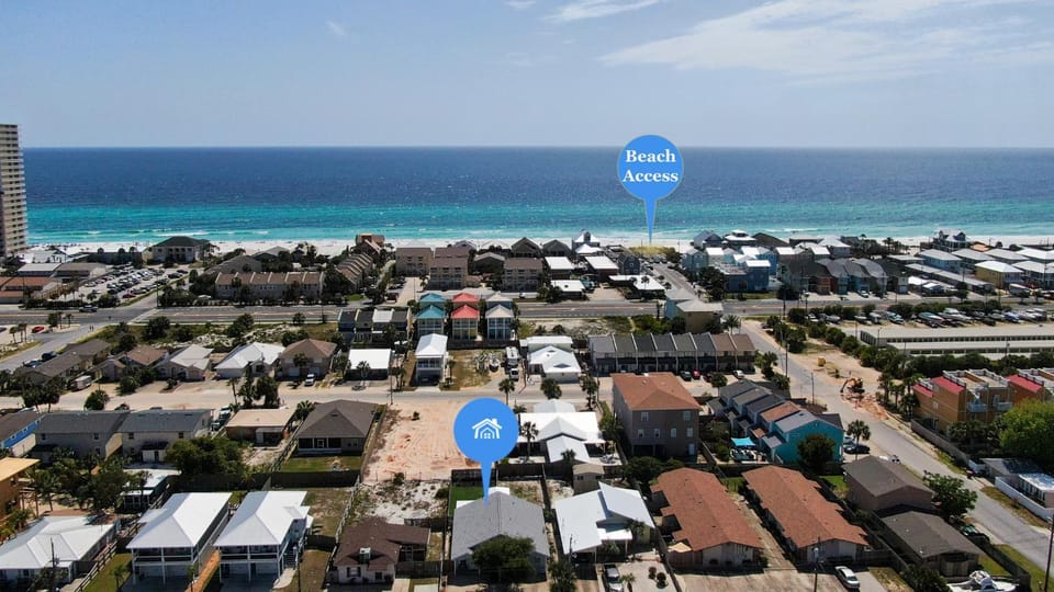 Nearby landmark, Neighbourhood, Bird's eye view, Location
