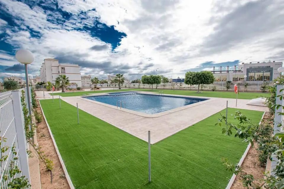 Spring, Day, Natural landscape, Garden, Garden view, Pool view, Swimming pool