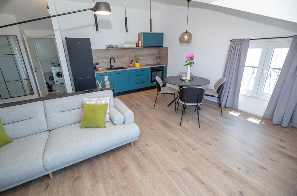 Kitchen or kitchenette, Living room, Dining area, pet friendly, stove