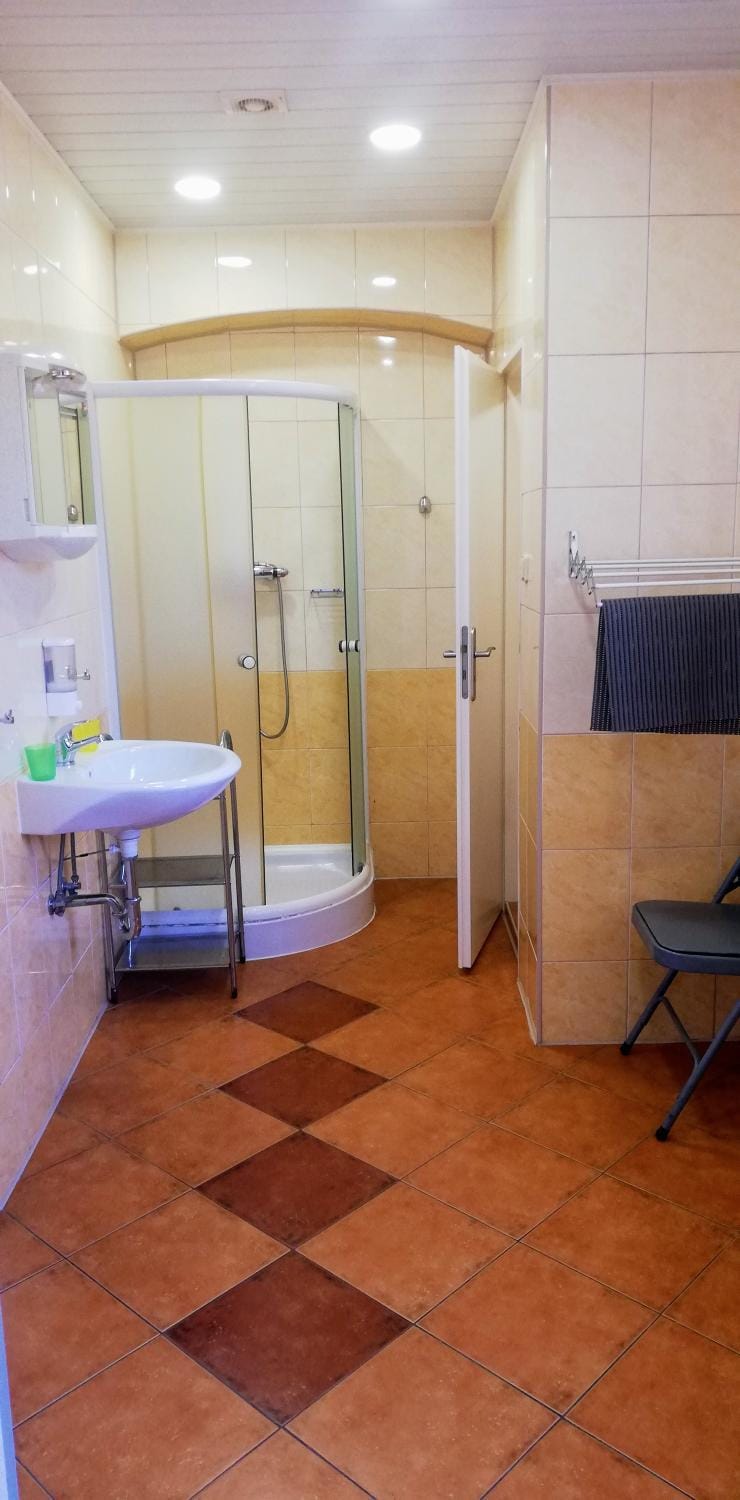 Shower, towels
