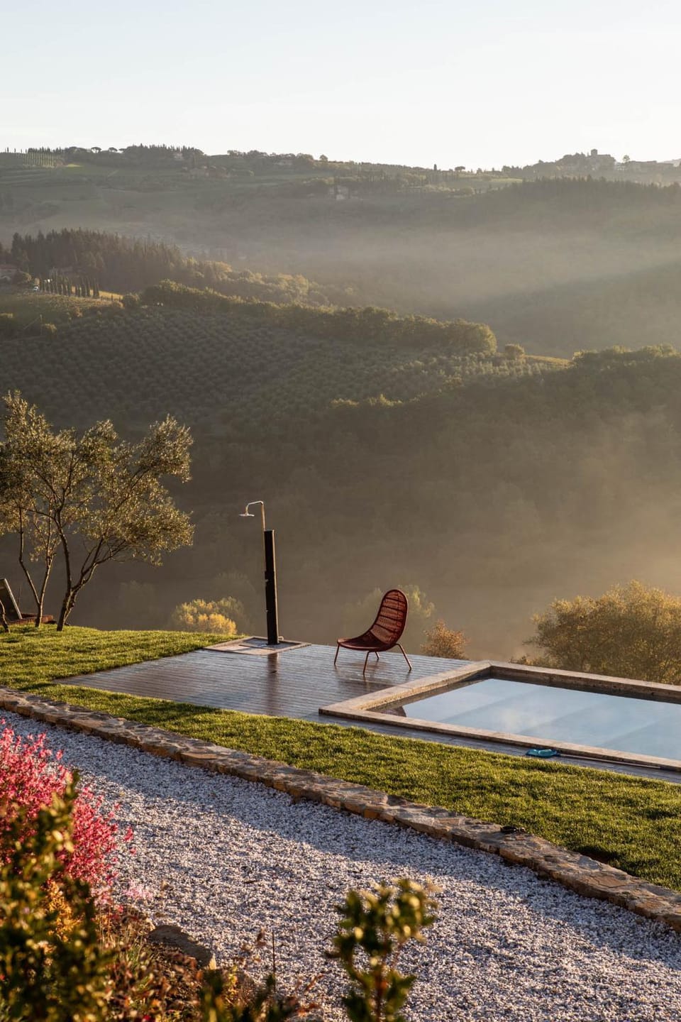 Natural landscape, Pool view, Swimming pool, sunbed