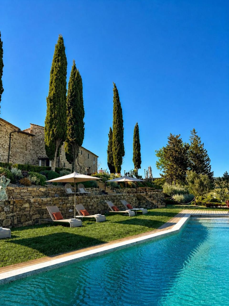 Day, Natural landscape, Garden, Pool view, Swimming pool