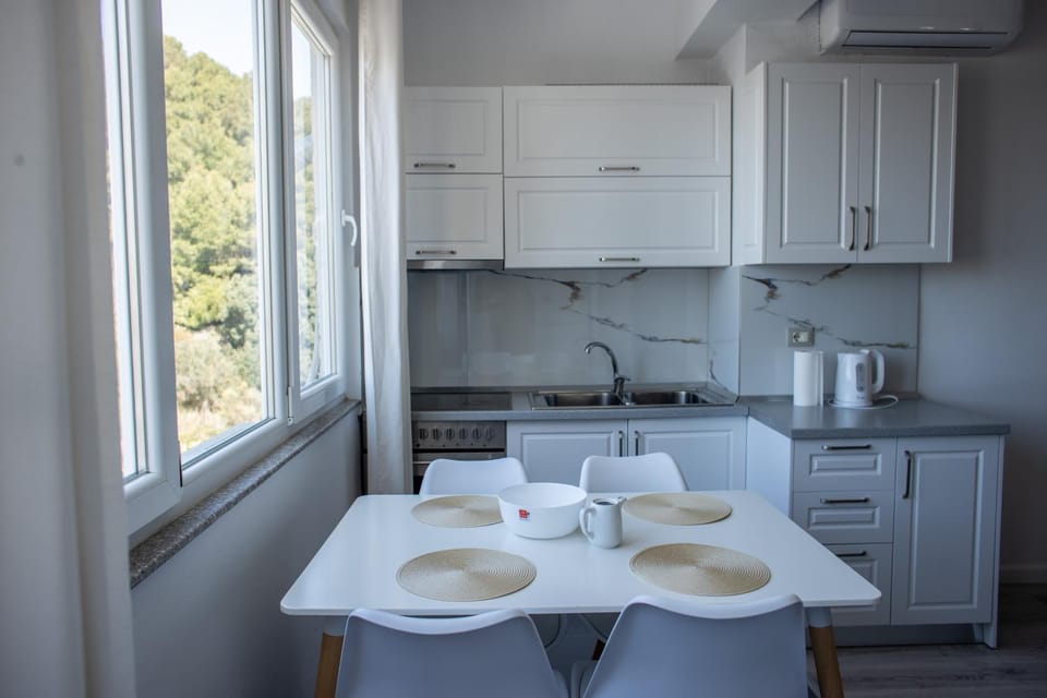 Coffee/tea facilities, Kitchen or kitchenette, Dining area, pet friendly, stove