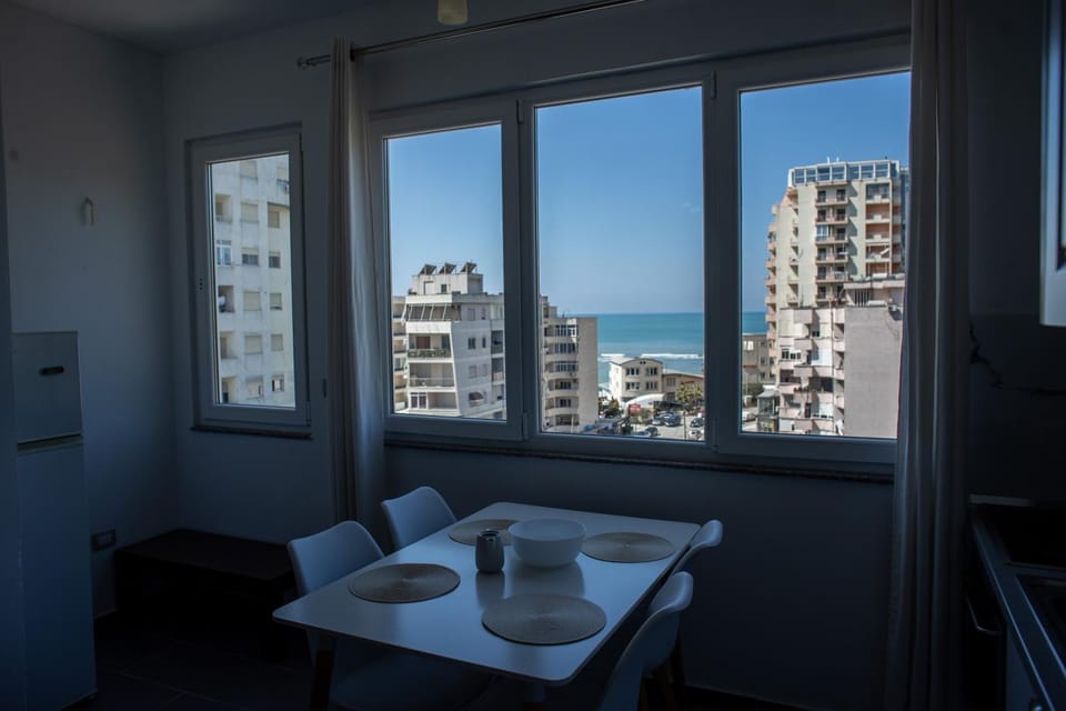 Seating area, City view, Sea view