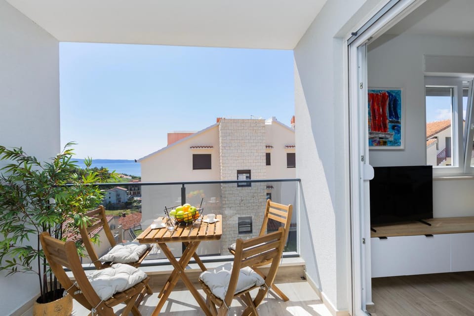 Day, Natural landscape, View (from property/room), Balcony/Terrace, Seating area, Sea view