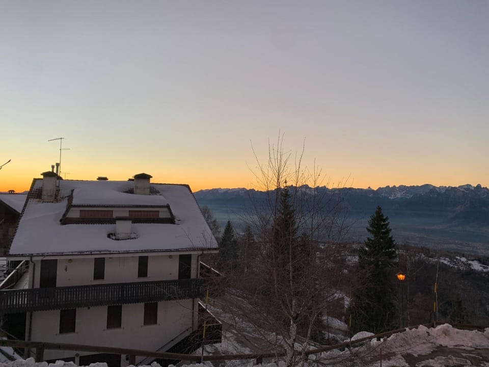Natural landscape, Winter, Mountain view, Sunrise, Sunset