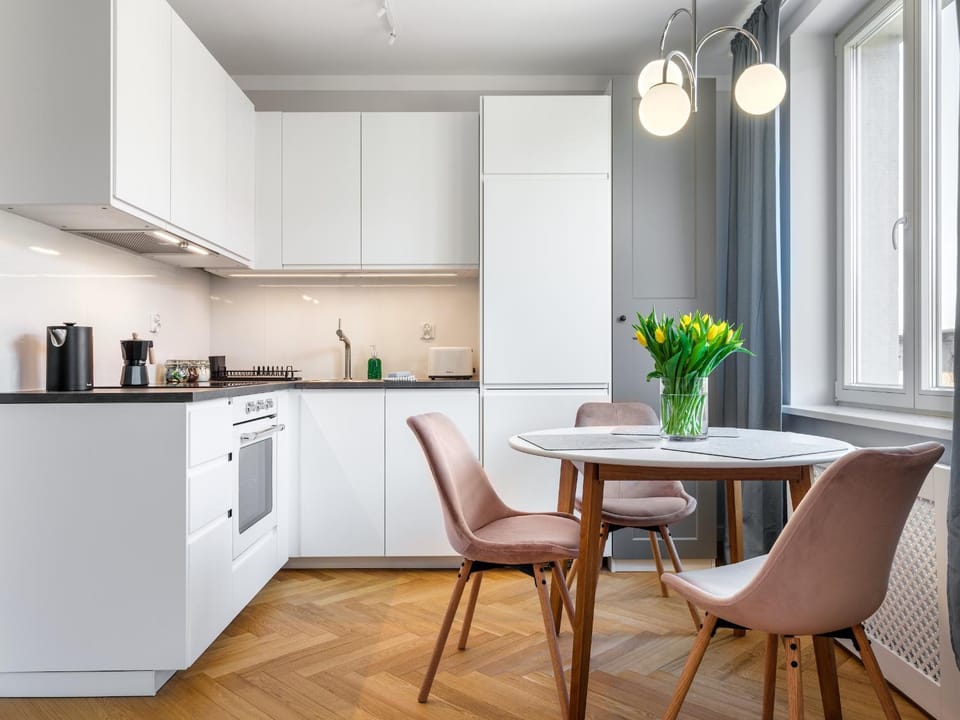 Coffee/tea facilities, Kitchen or kitchenette, Living room, Dining area, stove