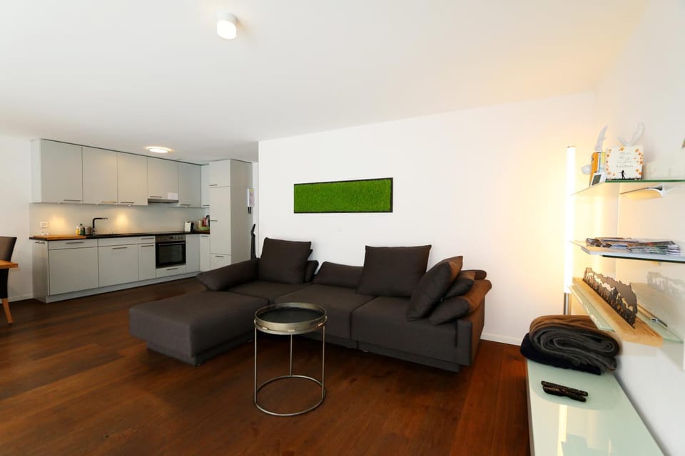 Living room, kitchen