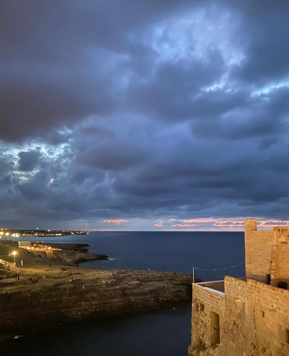 Night, Natural landscape, Sea view