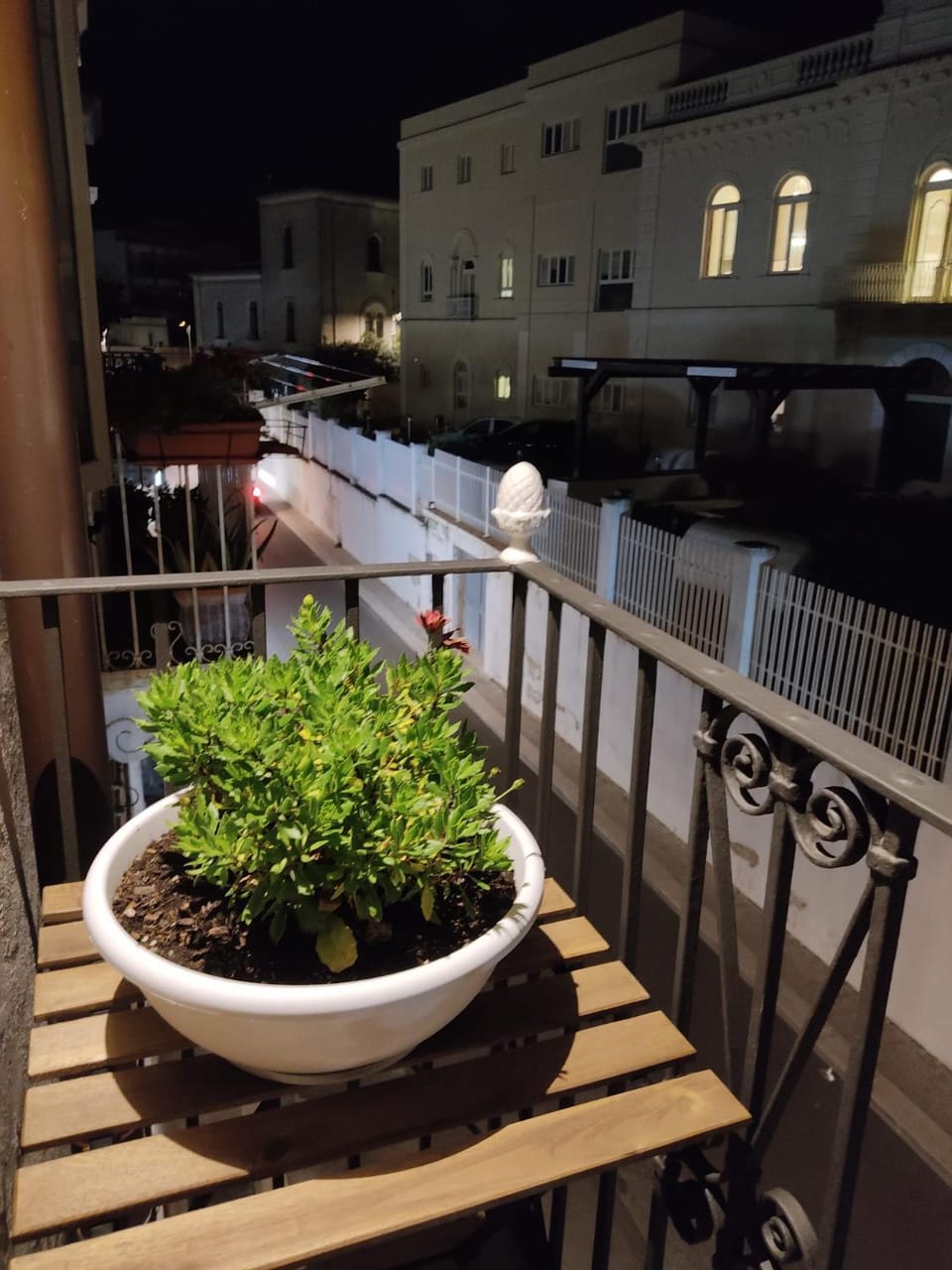Property building, Night, View (from property/room), Balcony/Terrace