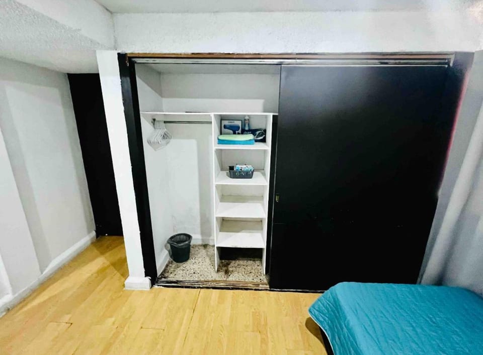 Photo of the whole room, wardrobe