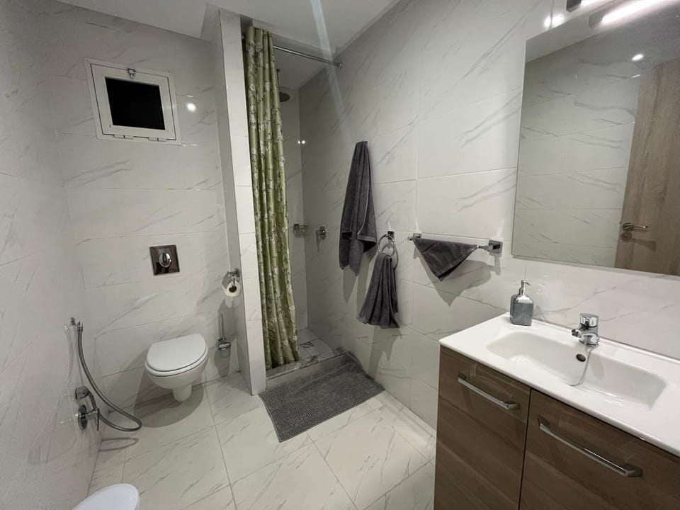 Shower, Toilet, Bathroom, towels