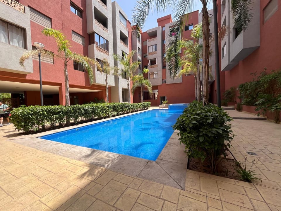 ASAMA appartement avec piscine et terrasse, proche du centre Apartment in Marrakesh